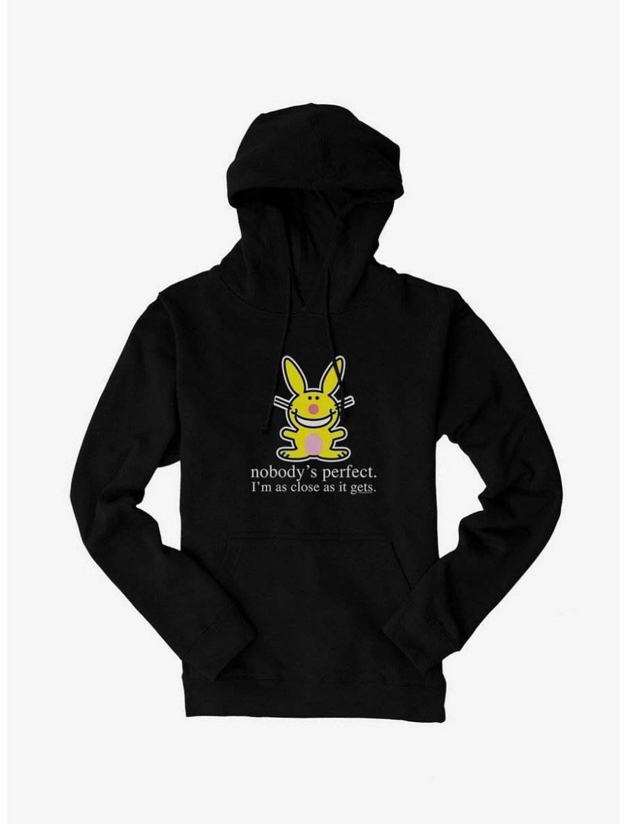 Cartoons * | Cartoons It'S Happy Bunny Nobody'S Perfect Hoodie