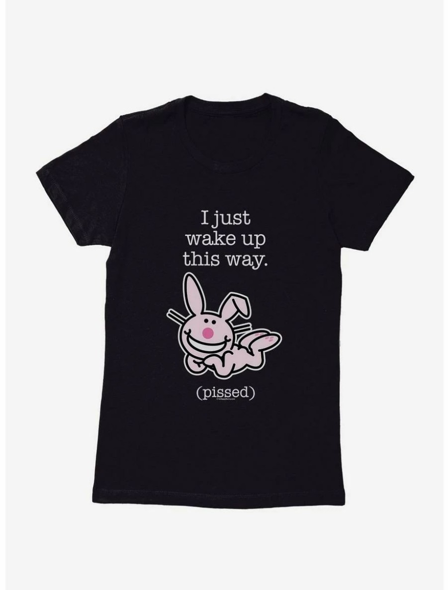 Cartoons * | Cartoons It'S Happy Bunny I Wake Up Pissed Womens T-Shirt