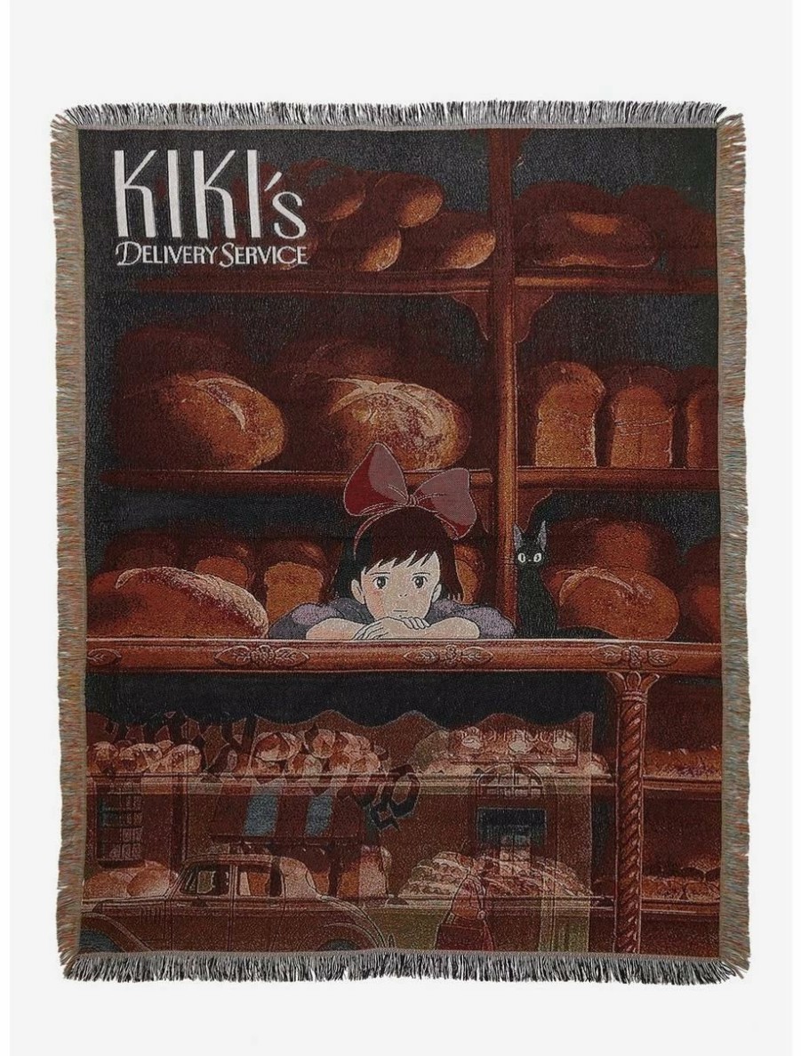 Anime * | Anime Studio Ghibli Kiki'S Delivery Service Movie Poster Tapestry Throw Boxlunch Exclusive