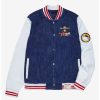 Anime * | Anime Sanrio Kawaii Mart Denim Varsity Jacket Boxlunch Exclusive