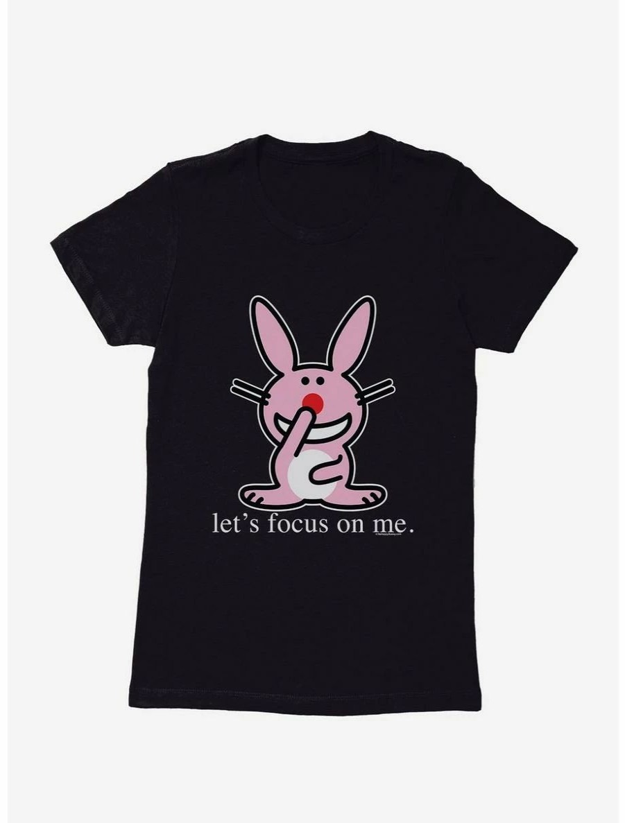 Cartoons * | Cartoons It'S Happy Bunny Focus On Me Womens T-Shirt