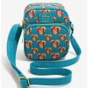 Cartoons * | Cartoons Loungefly Disney A Goofy Movie Heart Kiss Allover Print Crossbody Bag Boxlunch Exclusive