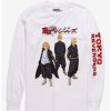 Anime * | Anime Tokyo Revengers Trio Portrait Long Sleeve T-Shirt Boxlunch Exclusive