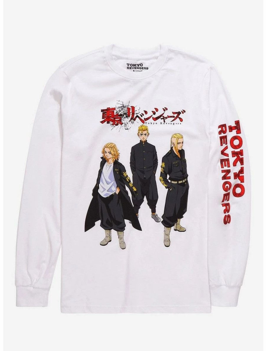 Anime * | Anime Tokyo Revengers Trio Portrait Long Sleeve T-Shirt Boxlunch Exclusive