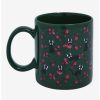 Anime * | Anime Studio Ghibli Kiki'S Delivery Service Jiji Floral Mug Boxlunch Exclusive