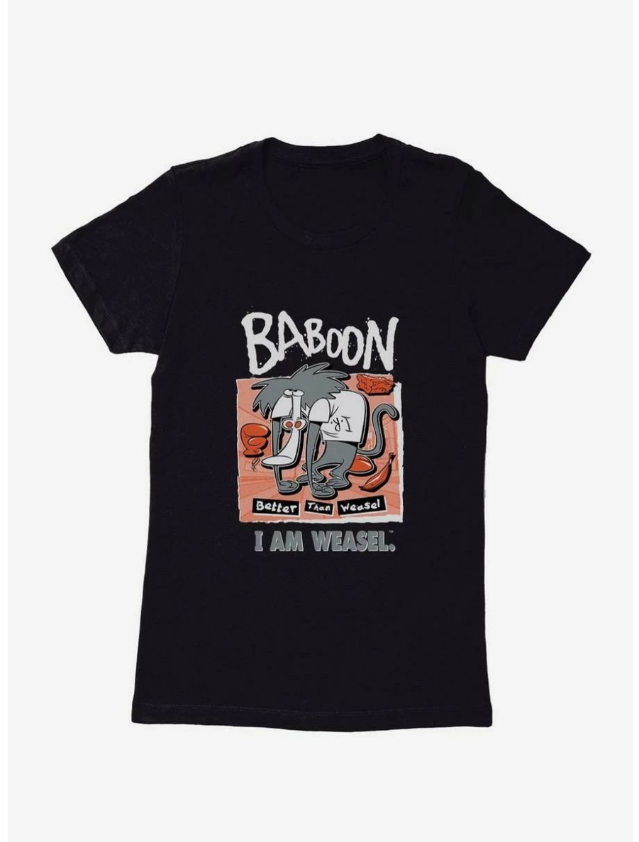 Cartoons * | Cartoons I Am Weasel Baboon Womens T-Shirt