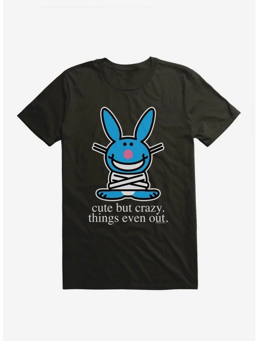 Cartoons * | Cartoons It'S Happy Bunny Cute But Crazy T-Shirt