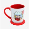 Anime * | Anime Inuyasha Chibi Inuyasha Mug & Coaster