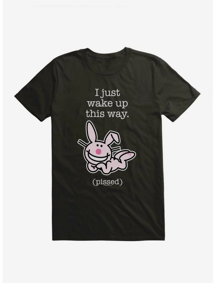 Cartoons * | Cartoons It'S Happy Bunny I Wake Up Pissed T-Shirt