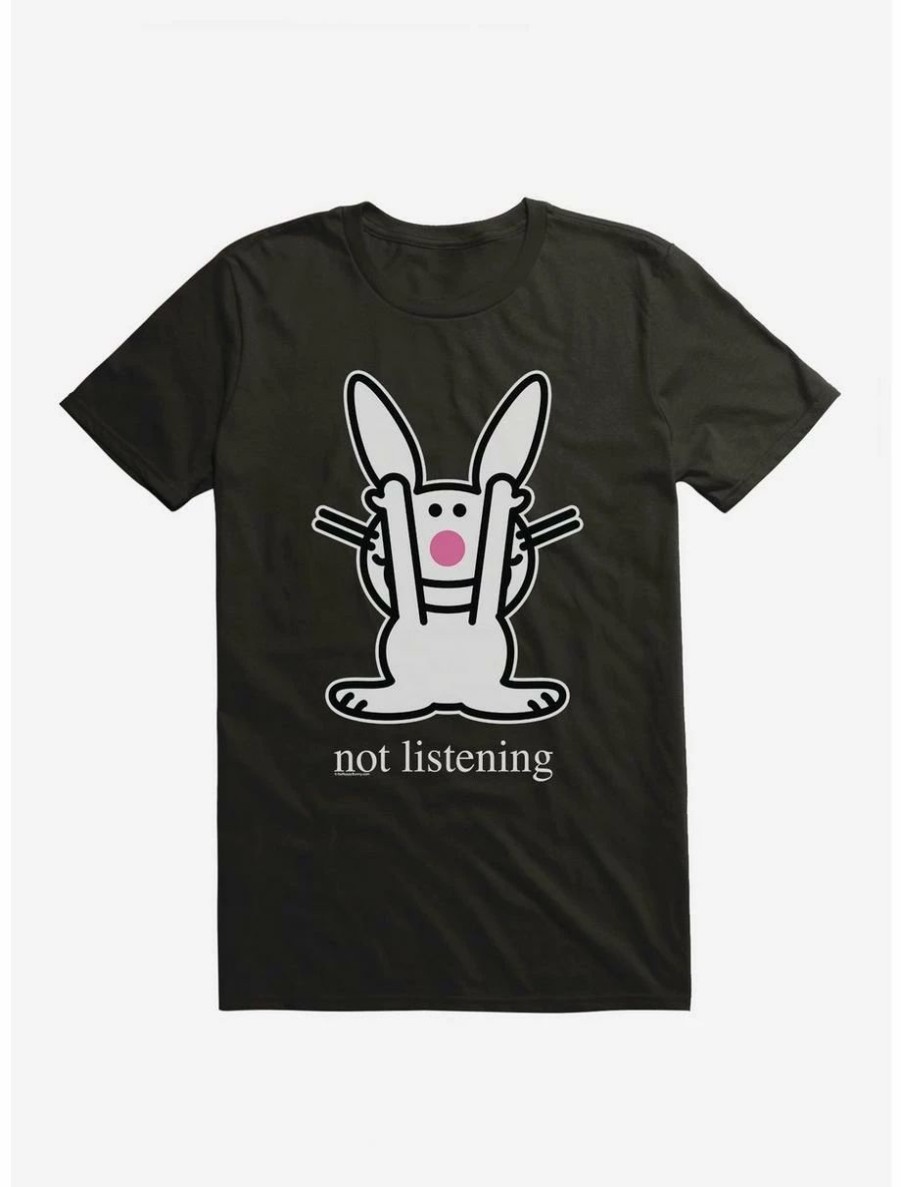 Cartoons * | Cartoons It'S Happy Bunny Not Listening T-Shirt