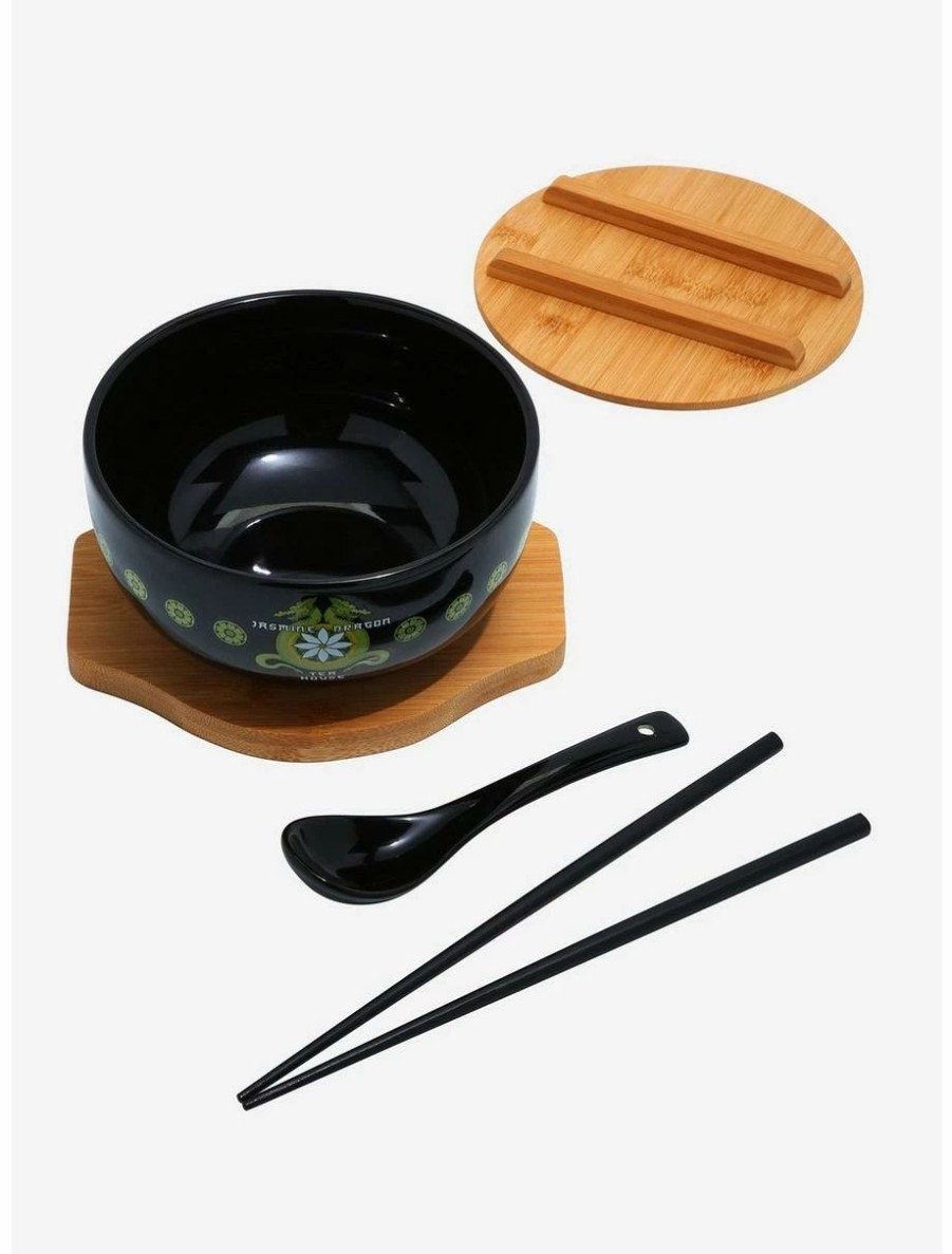 Anime * | Anime Avatar: The Last Airbender Jasmine Dragon Tea House Ramen Bowl With Lid