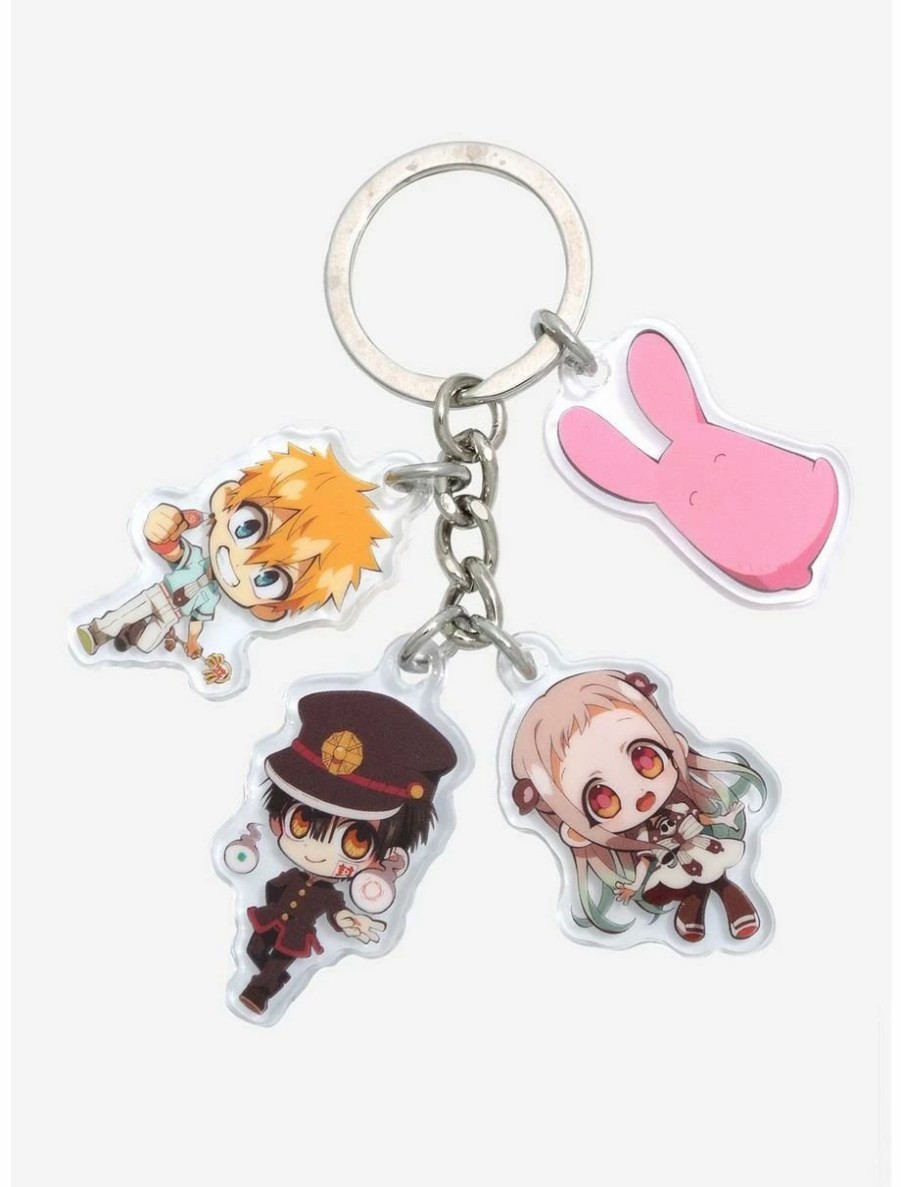 Anime * | Anime Toilet-Bound Hanako-Kun Chibi Characters Acrylic Multi-Charm Keychain