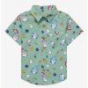 Anime * | Anime Our Universe Studio Ghibli My Neighbor Totoro Allover Print Toddler Woven Button-Up Boxlunch Exclusive