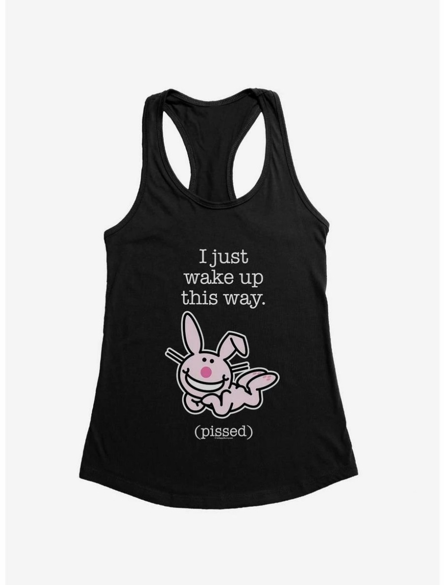 Cartoons * | Cartoons It'S Happy Bunny I Wake Up Pissed Womens Tank Top