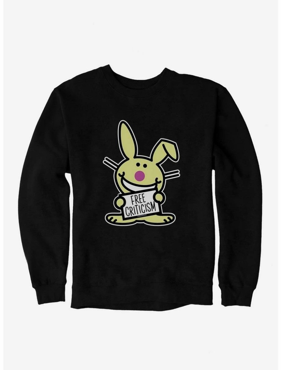 Cartoons * | Cartoons It'S Happy Bunny Free Criticism Sweatshirt