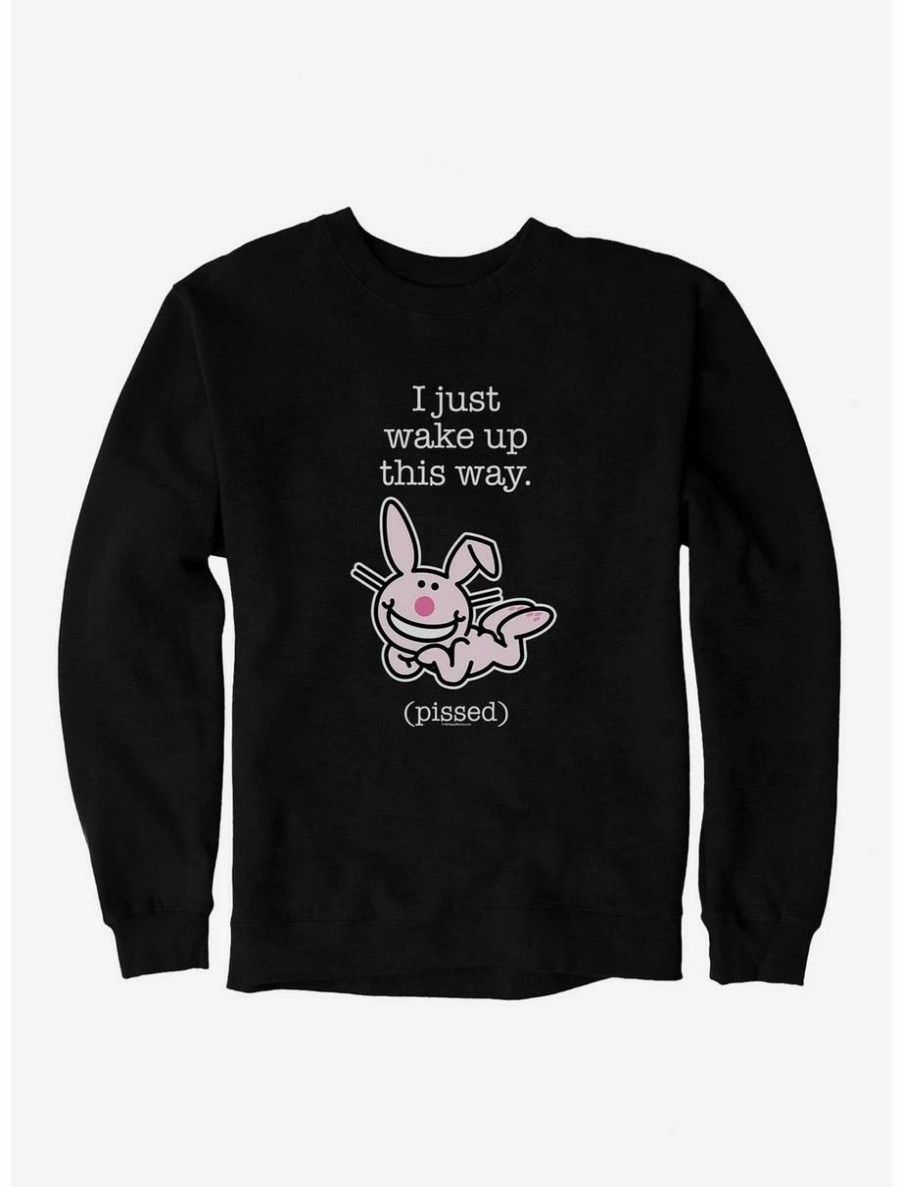 Cartoons * | Cartoons It'S Happy Bunny I Wake Up Pissed Sweatshirt