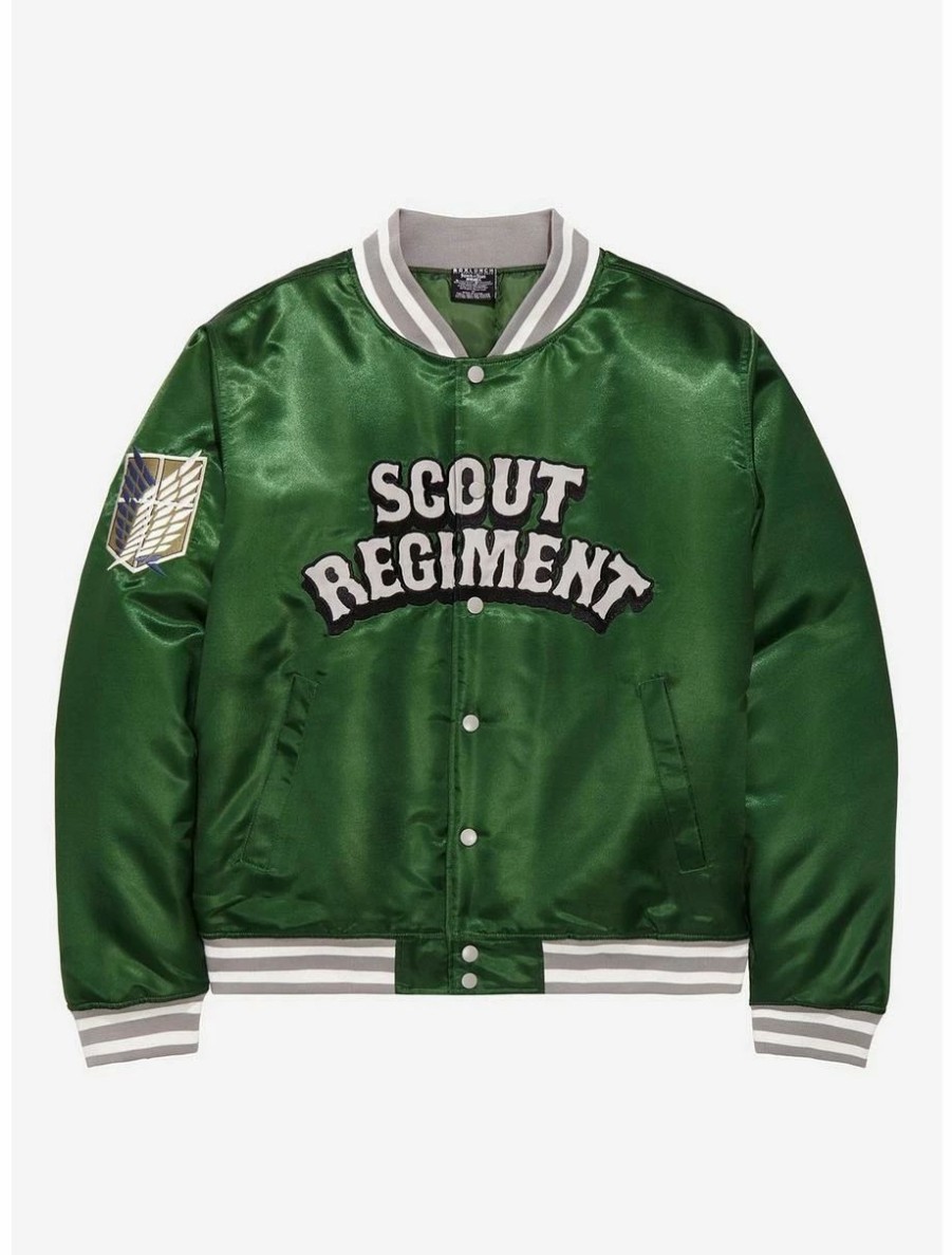 Anime * | Anime Attack On Titan Scout Regiment Bomber Jacket Boxlunch Exclusive