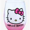 Anime * | Anime Sanrio Hello Kitty Glitter Wine Glass