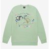 Anime * | Anime Studio Ghibli Castle In The Sky Sheeta And Pazu Floral Crewneck Boxlunch Exclusive