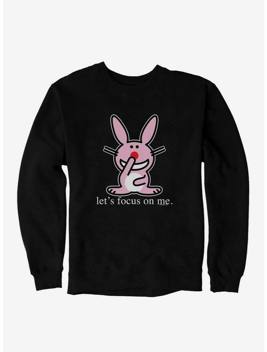 Cartoons * | Cartoons It'S Happy Bunny Focus On Me Sweatshirt