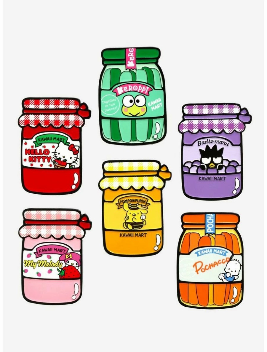 Anime * | Anime Sanrio Hello Kitty And Friends Kawaii Mart Jar Blind Box Enamel Pin Boxlunch Exclusive