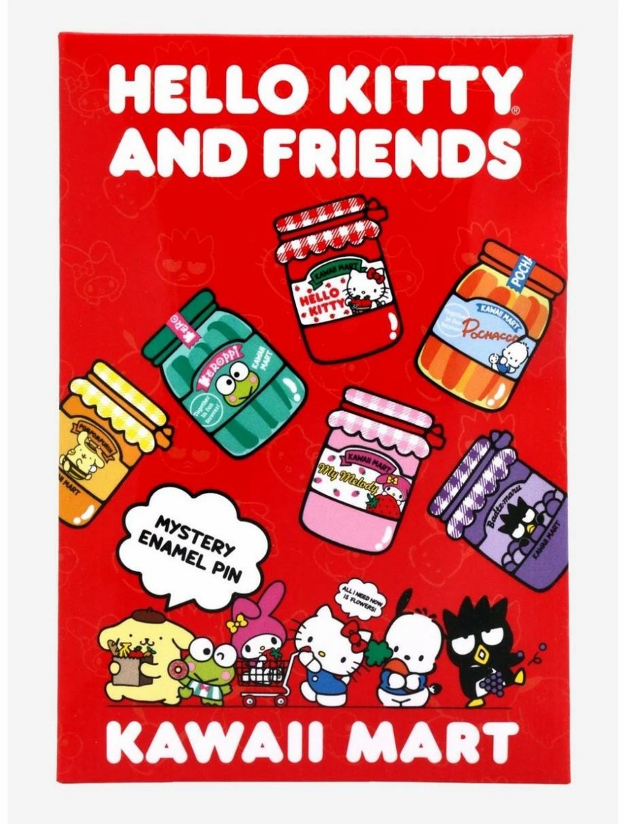 Anime * | Anime Sanrio Hello Kitty And Friends Kawaii Mart Jar Blind Box Enamel Pin Boxlunch Exclusive