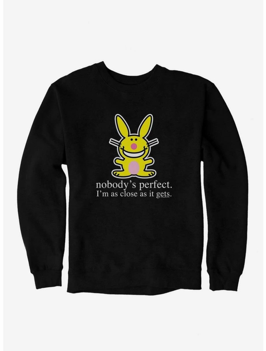 Cartoons * | Cartoons It'S Happy Bunny Nobody'S Perfect Sweatshirt